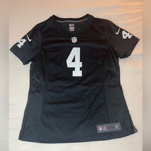 Nike Las Vegas Raiders Derek‎ Carr Women's Game Jersey 
Black Size Large
